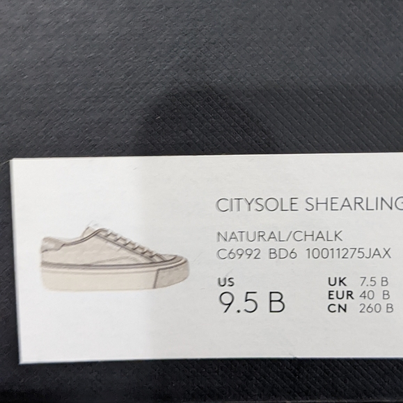 Coach City Sole Shearling Sneakers Natural Chalk Size 10 New in Box ❤️ - Picture 7 of 7